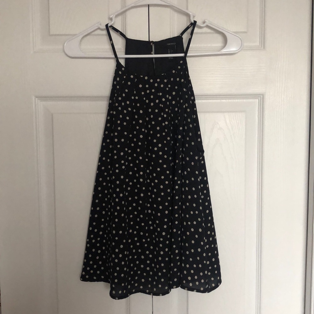 Black Polka Dot Blouse